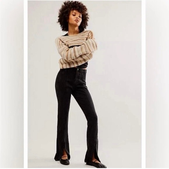 Free People Denim - New Free People We The Free Crvy Mona High Rise Flare Jeans Zip Fly - Womens 25